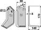 Preview: Fräsmesser 170x90mm, rechts